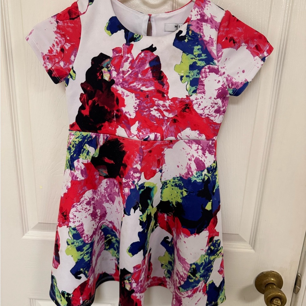 Floral Multicolor Kids Designer Dress By Milly